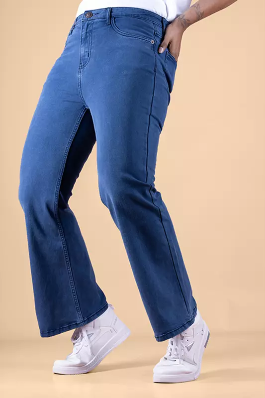 Women's Bootcut Denim Pant - Medium Navy