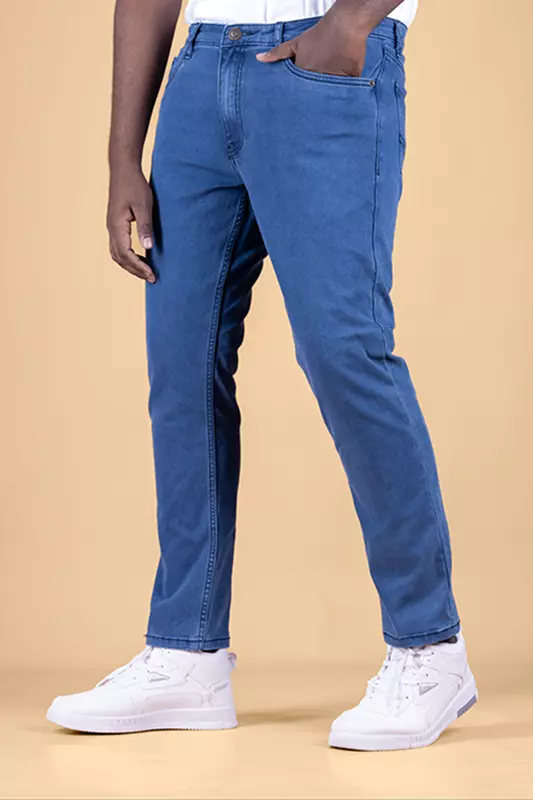 Men's Straight Fit Denim Pant - Medium Navy