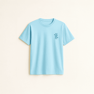 Churrpi Plain T-shirt For Men | Blue