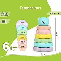 R For Rabbit - Orapple - Teddy Stacker Toy - Blue Teddy