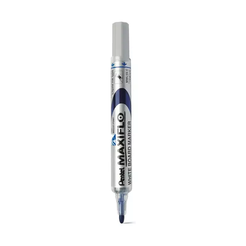 PENTEL MWL5M-A MAXIFLOW WHITEBOARD MARKER BULLET MEDIUM BLUE PENTEL MWL5M-A MAXIFLOW WHITEBOARD MARKER BULLET MEDIUM BLUE