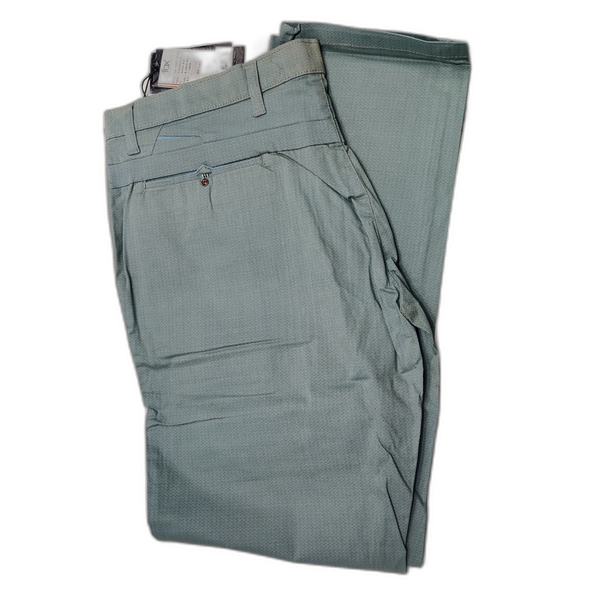 Blue Self Design Pant