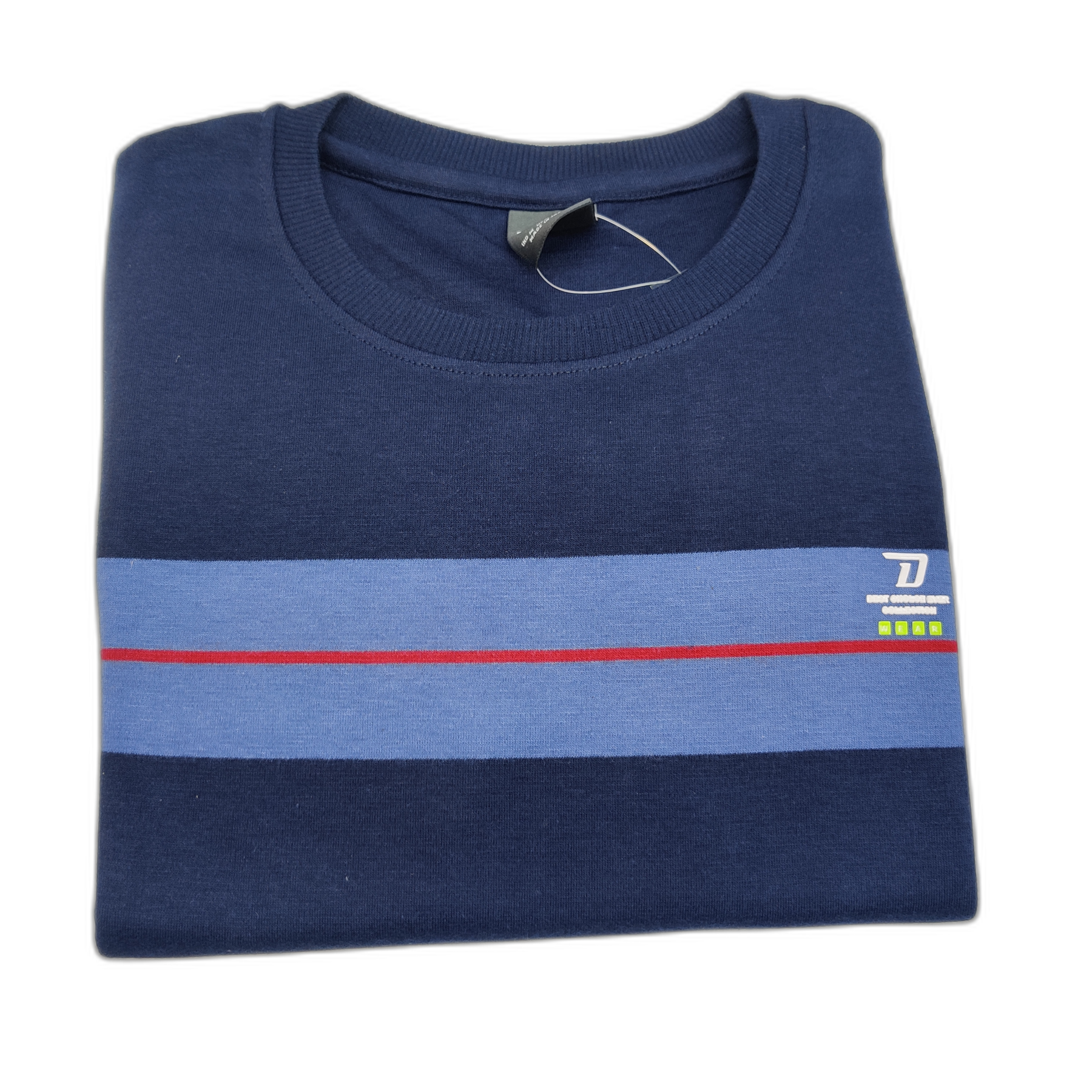 Blue Stripes Round Neck Tshirt