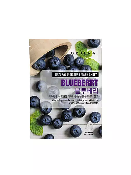 Orjena Natural Moisture Mask Sheet - Blueberry