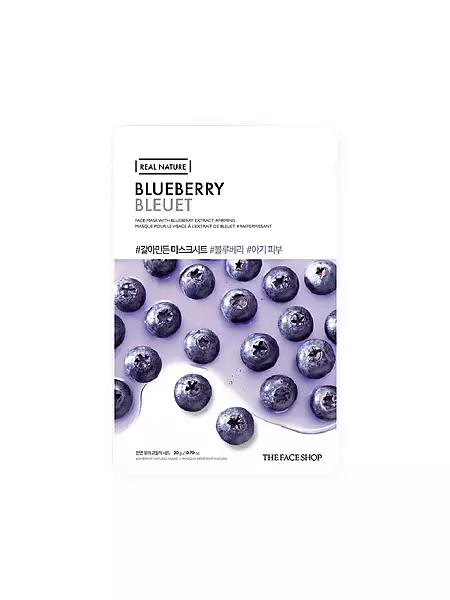The Face Shop Real Nature Blueberry Masksheet
