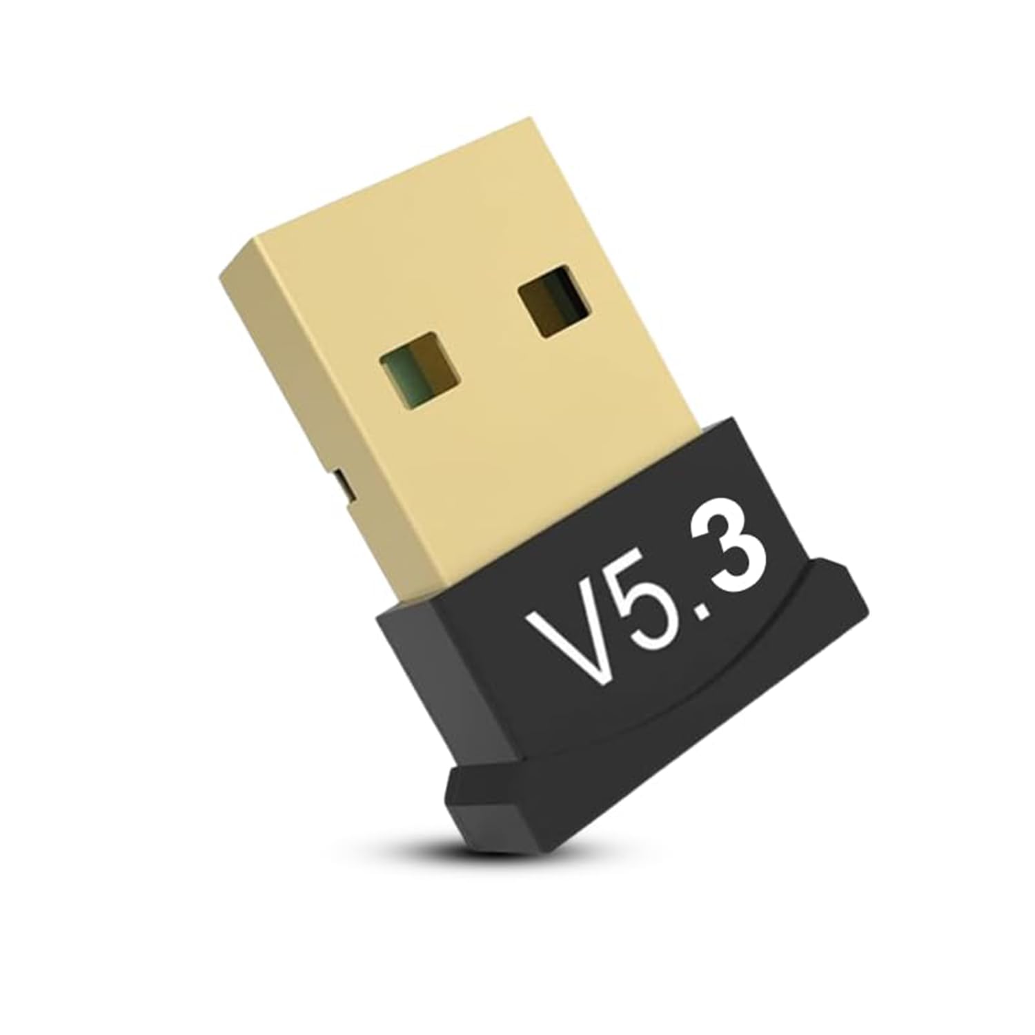 USB Bluetooth Adapter, BT 5.3 Bluetooth Adapter for PC, Bluetooth Dongle Receiver & Transmitter for Laptop CPU Keyboard Mouse Headphone Speakers Printer, Plug & Play for Windows 7/8.1/10/11/Linux