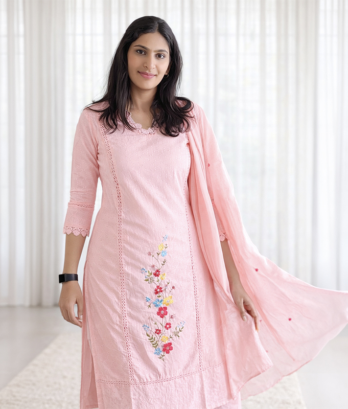 Blush Garden Kurta Set
