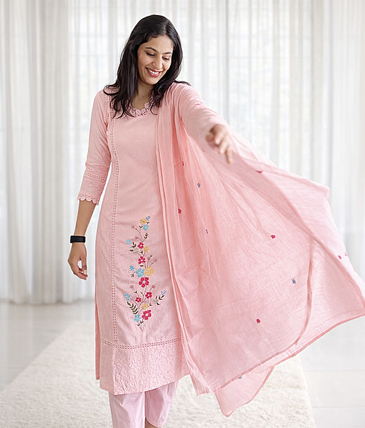 Blush Garden Kurta Set