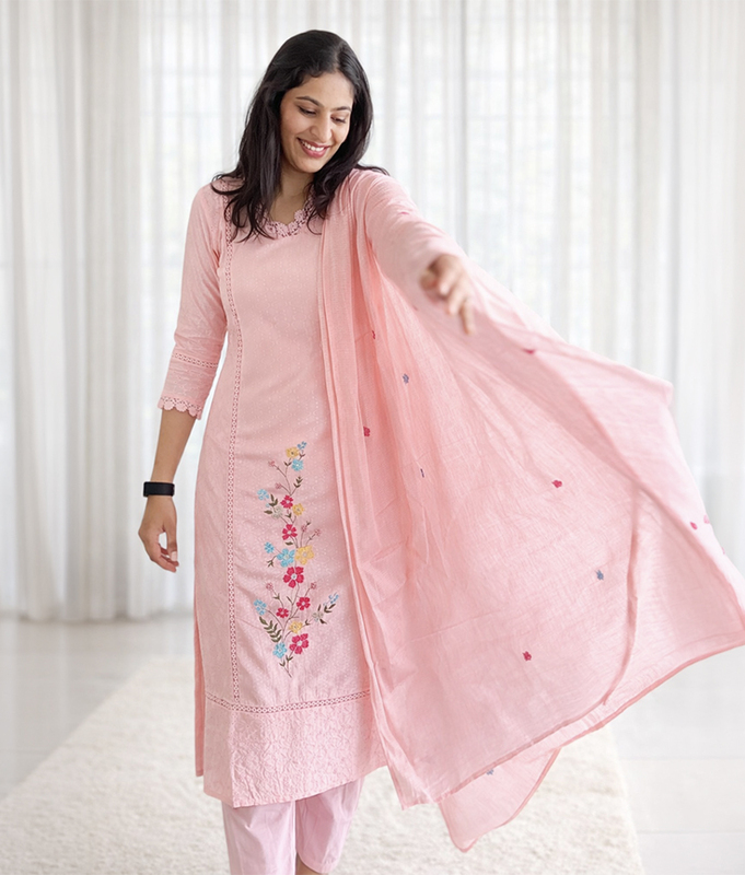 Blush Garden Kurta Set