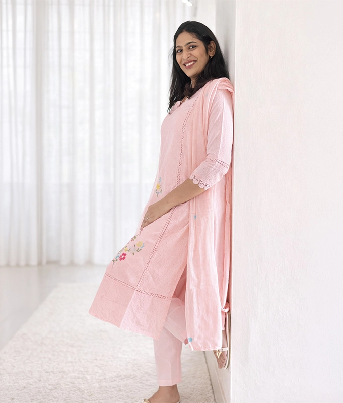 Blush Garden Kurta Set