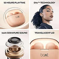 boAt Airdopes 148 V1 True Wireless Earbuds – Bluetooth Connectivity (Orange)