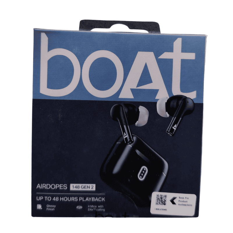 boAt Airdopes 148 Gen 2 True Wireless Earbuds – Bluetooth Connectivity (Black)