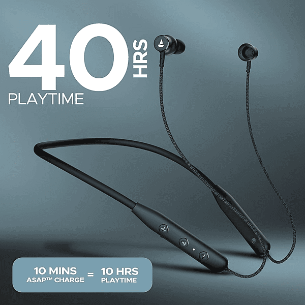 boAt Rockerz 110 Wireless Neckband Earphones – Bluetooth Connectivity