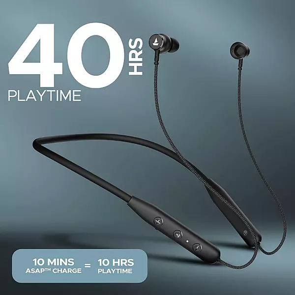 boAt Rockerz 110 Wireless Neckband Earphones – Bluetooth Connectivity