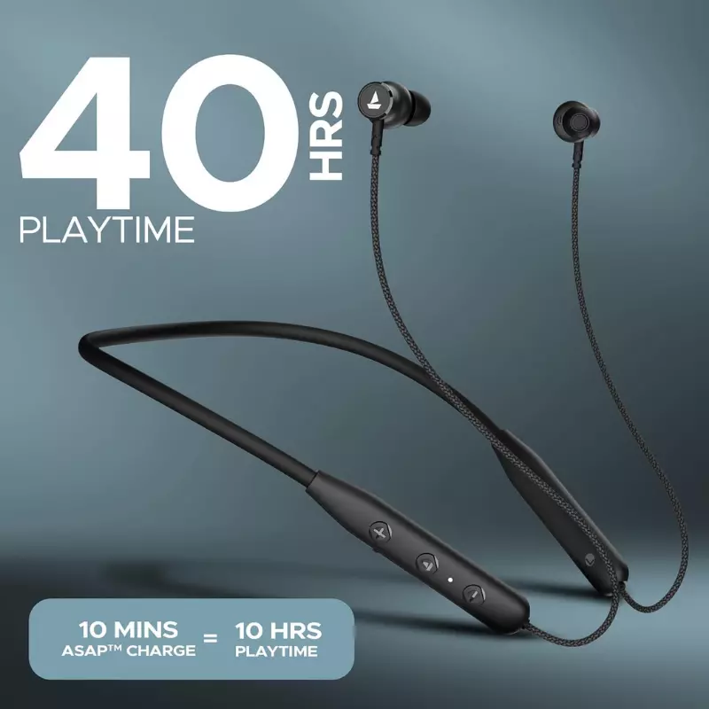boAt Rockerz 110 Wireless Neckband Earphones – Bluetooth Connectivity