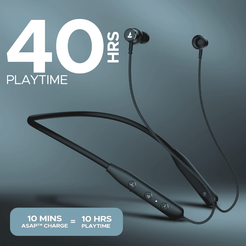 boAt Rockerz 110 Wireless Neckband Earphones – Bluetooth Connectivity