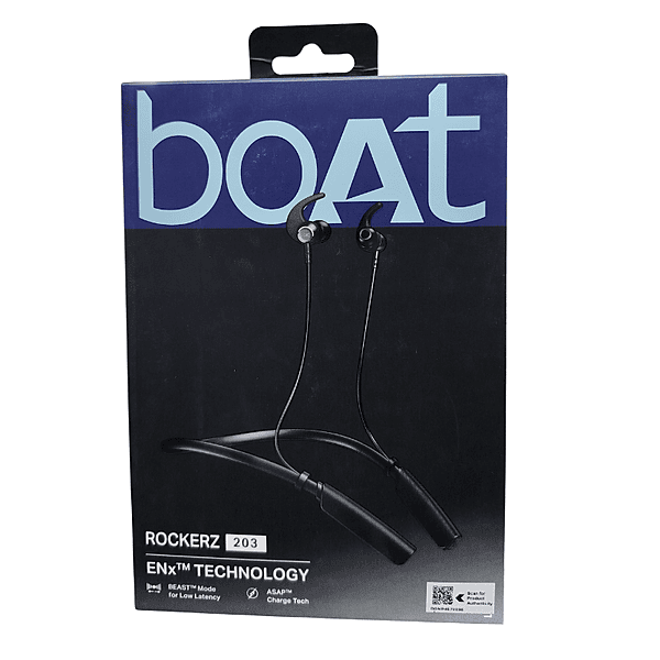 boAt Rockerz 203 Wireless Neckband Earphones – Bluetooth Connectivity