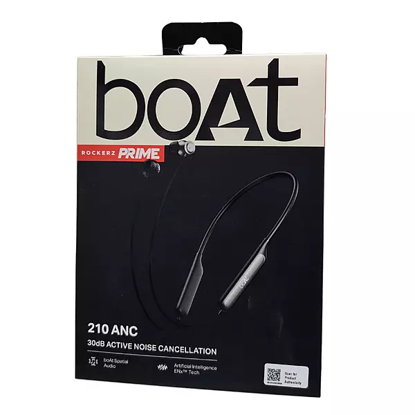 boAt Rockerz Prime 210 ANC Wireless Neckband – Active Noise Cancellation