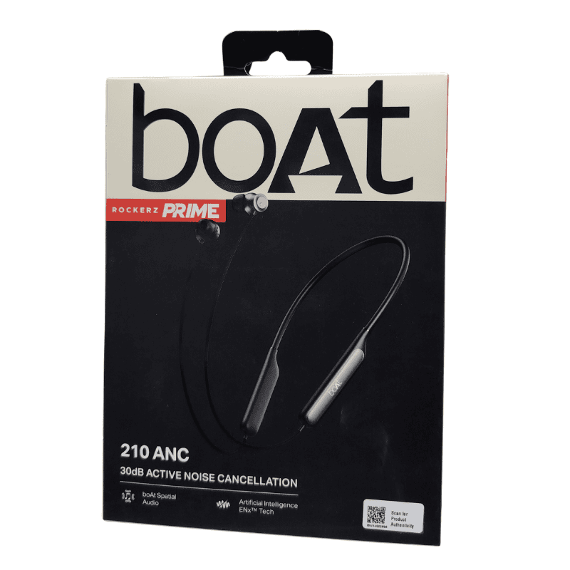 boAt Rockerz Prime 210 ANC Wireless Neckband – Active Noise Cancellation