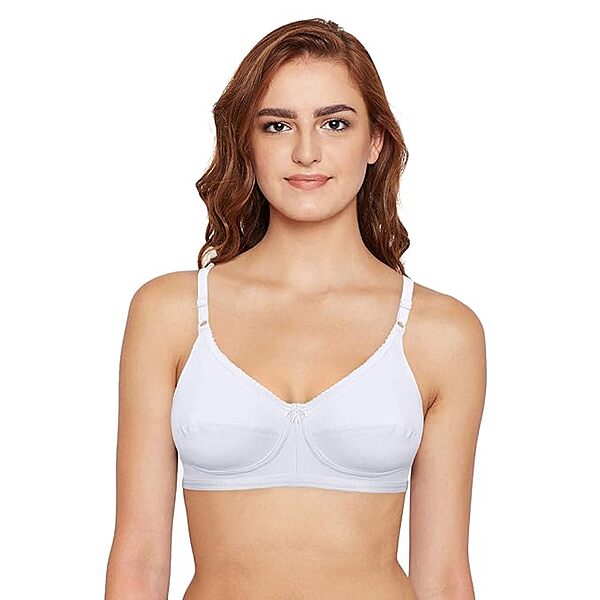 BODYCARE Women's Cotton Polyester Full Coverage Non Padded Bra (Pack of 1)_6817 White