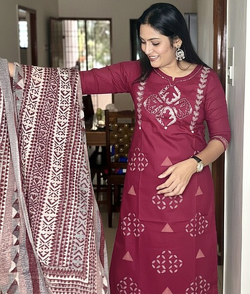 Boho Patchwork Kurta Set