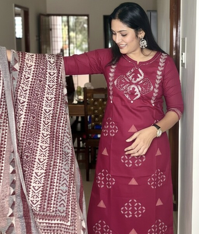 Boho Patchwork Kurta Set