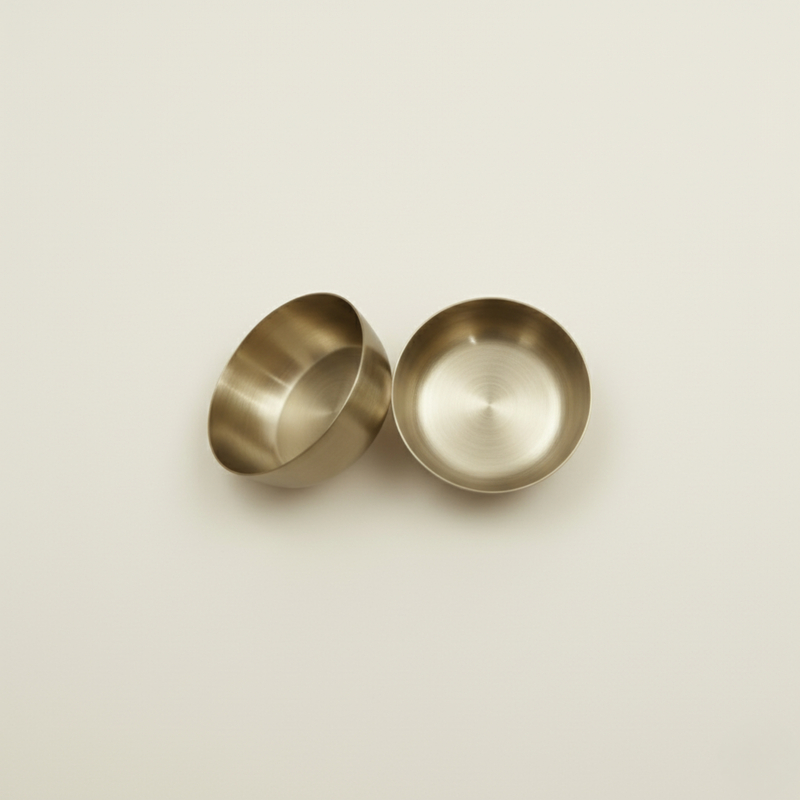 PURE TIN BRONZE BOMBAY Bowl 5'' (Set of 2)