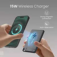 Portronics Boosty 5k 5000mAh 15W Wireless Magnetic Fast Charging Nano Powerbank