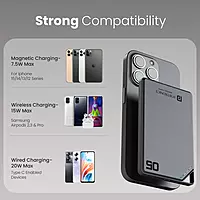 Portronics Boosty 5k 5000mAh 15W Wireless Magnetic Fast Charging Nano Powerbank