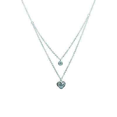 Layered Chain - Bordered Love Text