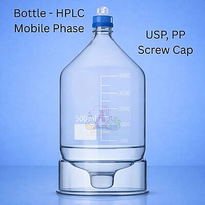 Bottle - HPLC Mobile Phase - USP, PP Screw Cap