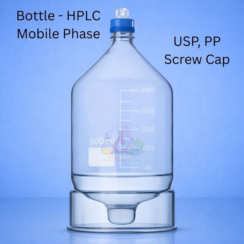 Bottle - HPLC Mobile Phase - USP, PP Screw Cap