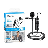 Boya BY-M1 Lavalier Microphone – Omnidirectional Clip Mic for Camera & Phone