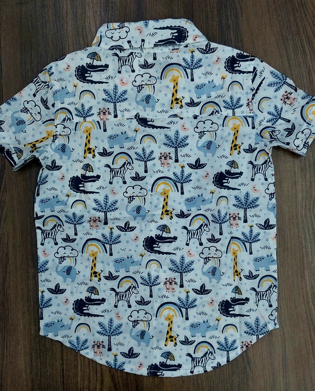 Boys Shirt Jungle design printed
