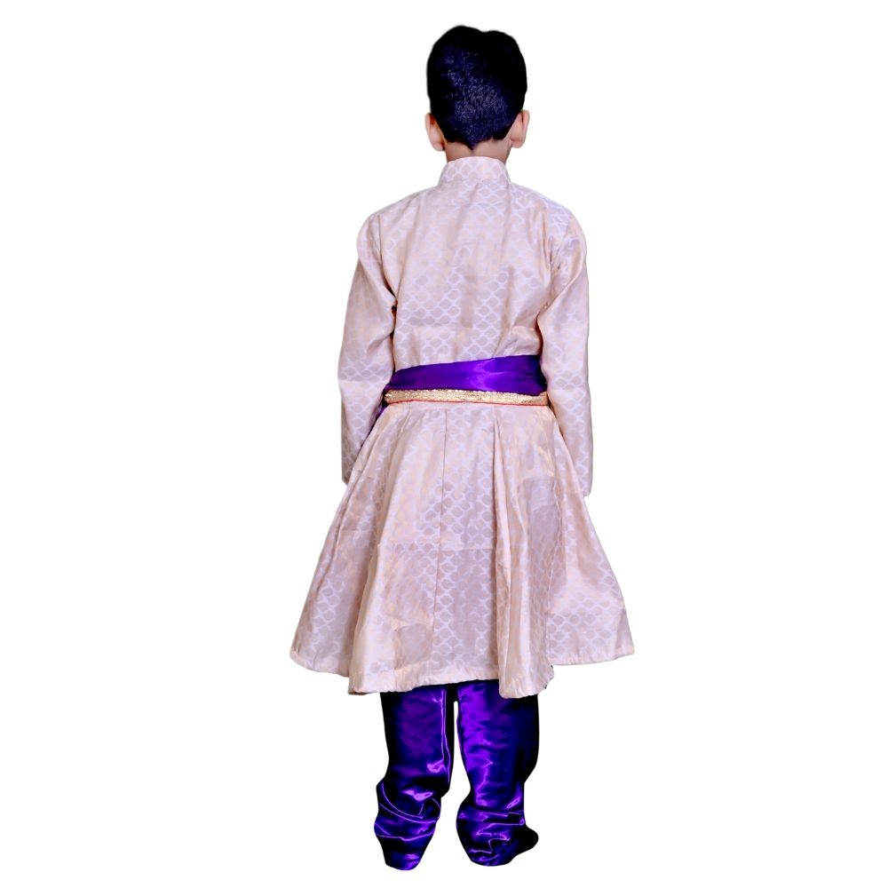 Boys Kathak Dance Dress in White & Royal Blue Boys Kathak Dance Dress in White & Royal Blue