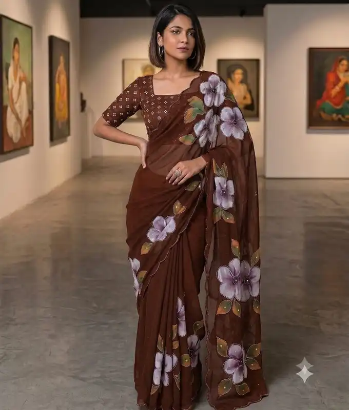 Flora Soft Weightless Chiffon Saree