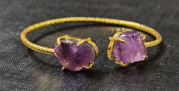 Bracelet - Amethyst Stone Adjustable