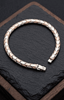 925 Silver Dual Tone Titan Scale Bracelet