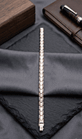 925 Silver Dual Tone Titan Scale Bracelet