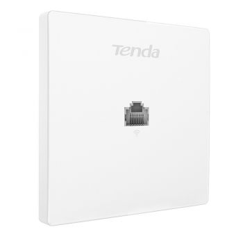 Tenda W12 AC1200 Wall Plate Access Point, Dual Band Gigabit PoE, 2*10/100/1000 BaseTX Port Interface, 2 Rooms Cover Range, White Tenda W12 AC1200 Wall Plate Access Point, Dual Band Gigabit PoE, 2*10/100/1000 BaseTX Port Interface, 2 Rooms Cover Range, White
