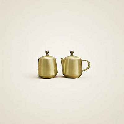 PITAL (BRASS) MILK AND SUGAR POT
