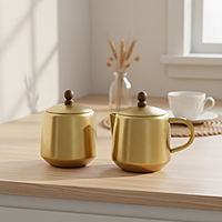 PITAL (BRASS) MILK AND SUGAR POT PITAL (BRASS) MILK AND SUGAR POT