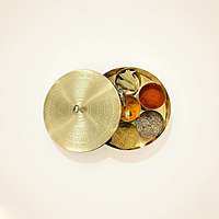 PITAL (BRASS) SPICE BOX PITAL (BRASS) SPICE BOX