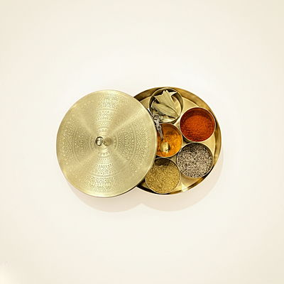 PITAL (BRASS) SPICE BOX