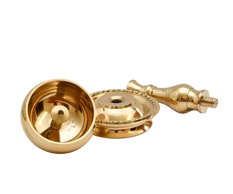 Brass Udupi Nanda Deepa Bowl design