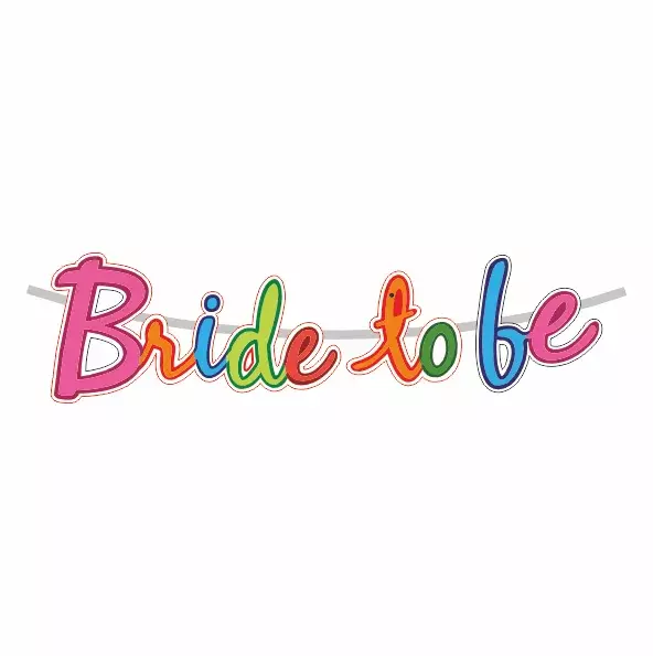Bride To Be Gliter UV Multi Banner | Pack of 1 Set