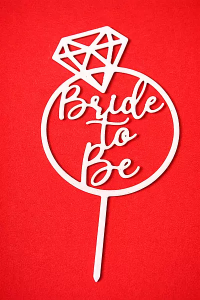 Bride To Be cake topper
