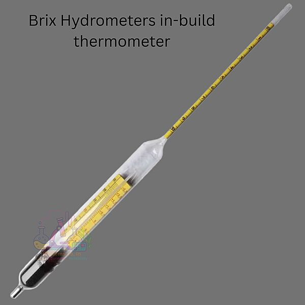 Brix Hydrometers in-build thermometer