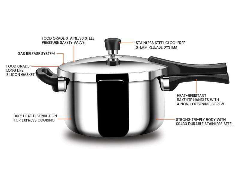 Stahl Xpress Triply Pressure Cooker