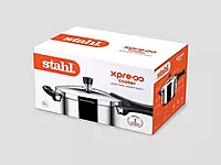 Stahl Xpress Cooker Triply Pressure Cooker Broad, Induction Cooker, Outer Lid pressure cooker